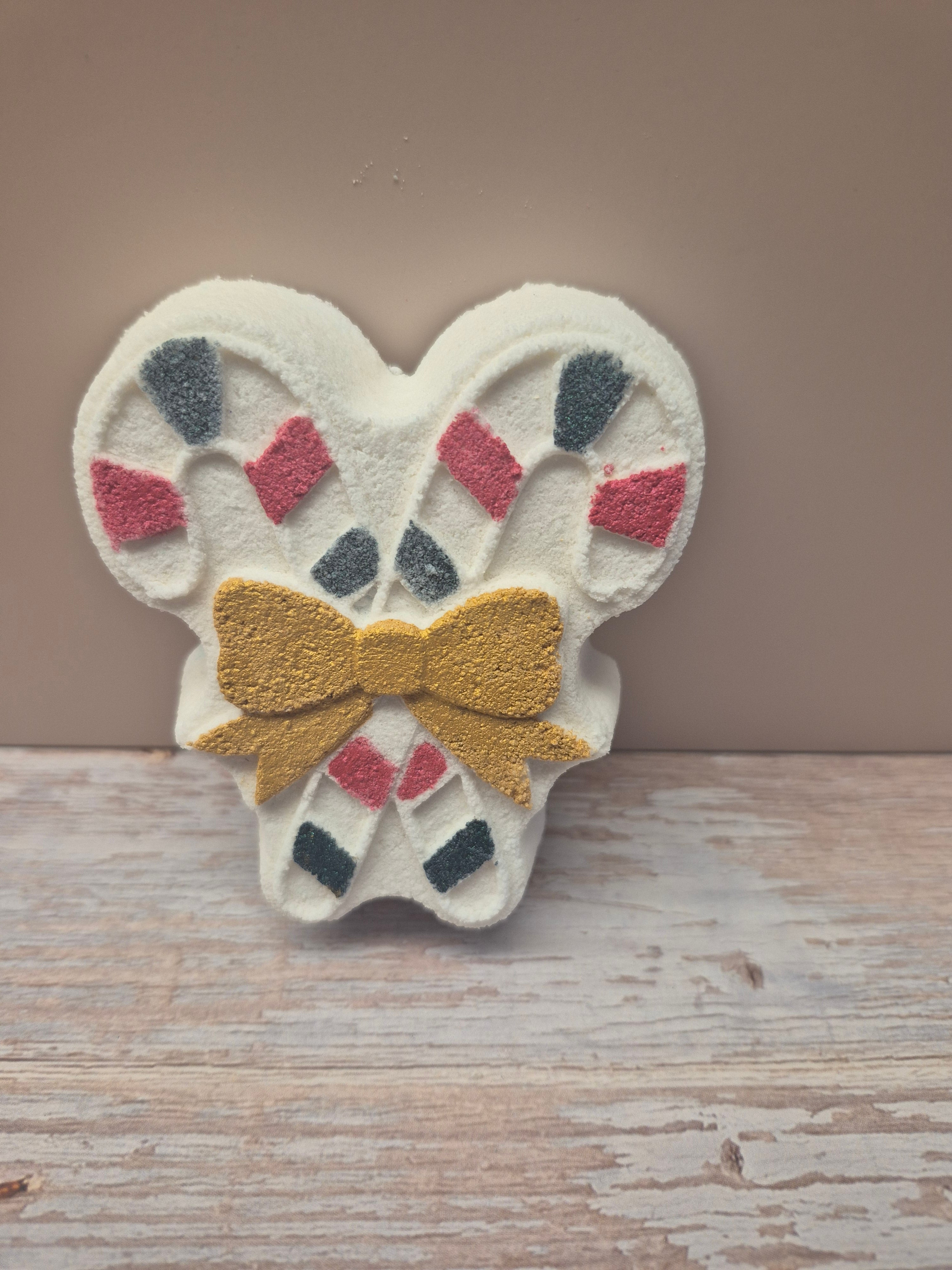 Candy Cane Bath Bomb