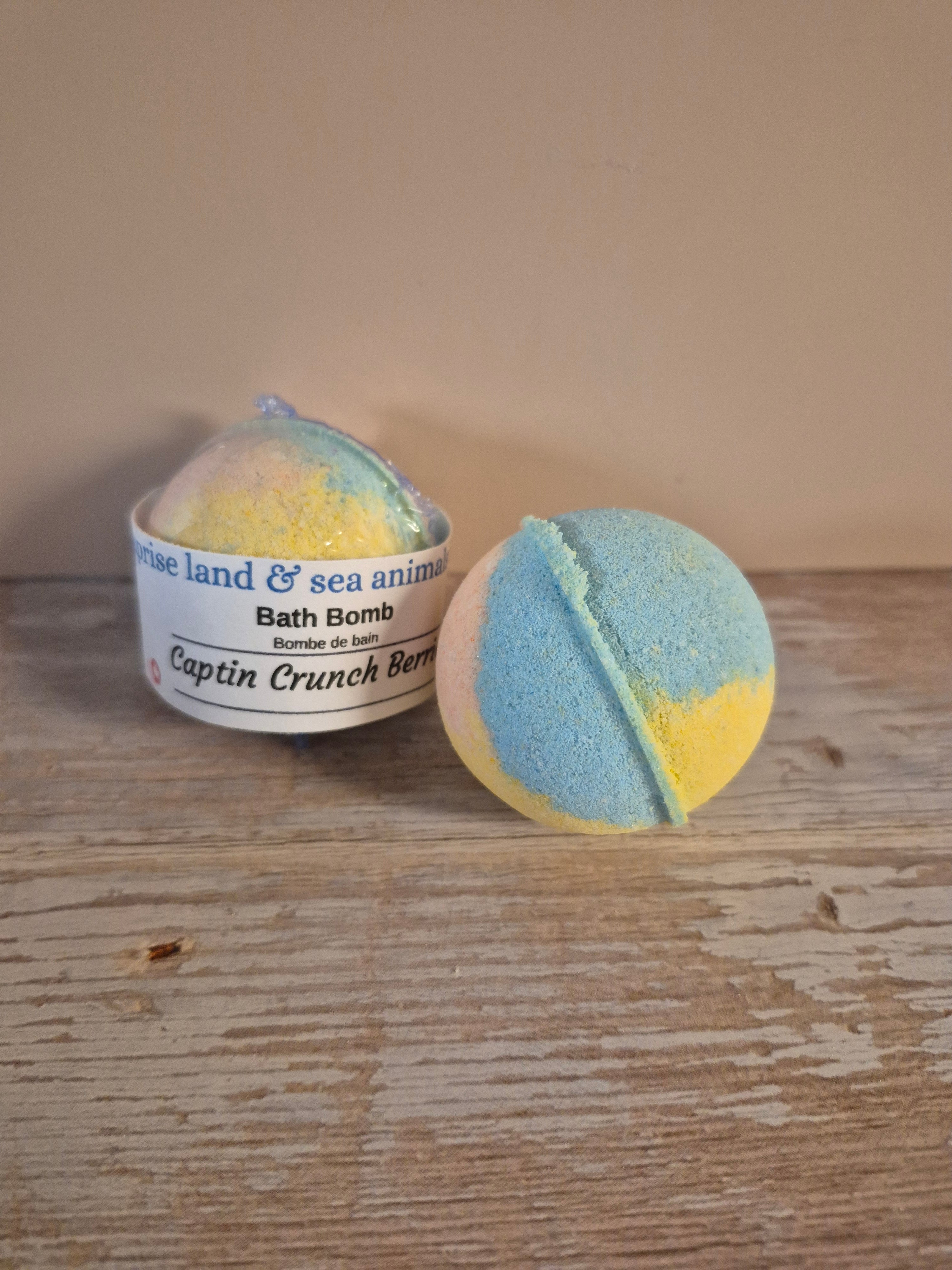 Cap'n Crunch Berries Bath Bomb with Resin Animal Toy